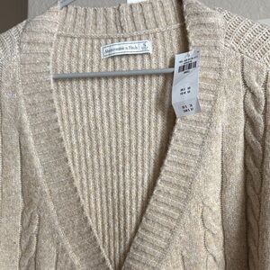 Abercrombie & Fitch Women's Beige Cardigan